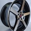 Комплект дисков RS 218 8x17/5x112 D66.6 ET35 черный-серебристый