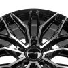 Комплект дисков Sakura Wheels 3806 (105) R18*8.5 / 5*114.3/Черный глянец с полировкой