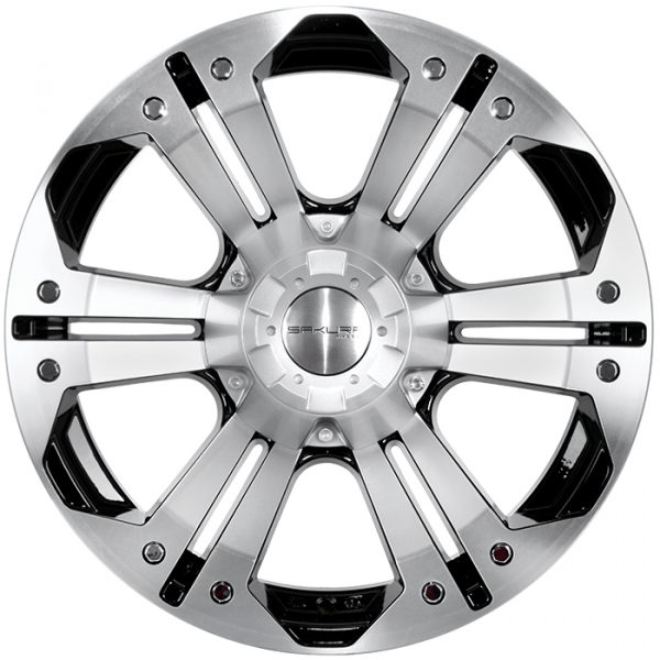 Комплект дисков Sakura Wheels 5609 (833) R18*8.5 / 5*139.7 / 150/Черный глянец с полировкой