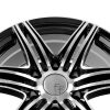 Комплект дисков Sakura Wheels YA9654 (444) R18*8.0 / 6*139.7/Черный глянец с полировкой