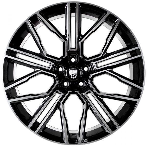 Литые диски Sakura Wheels YA9557-293 R21*9.5 / 5*112 Черный глянец с полировкой