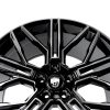 Литые диски Sakura Wheels YA9557-293 R21*9.5 / 5*112 Черный глянец с полировкой