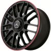 Комплект дисков KoKo Kuture SL519 (1159) R18*8.0 / 5*112/Черный матовый с красной полосой по ободу