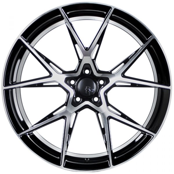 Комплект дисков Sakura Wheels YA5636 (660) R22*10.0 / 5*114.3/Черный глянец с полировкой
