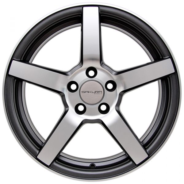 Литые диски Sakura Wheels 9140-931 R16*7.0 / 5*114.3 Матовый ганметалл с полировкой