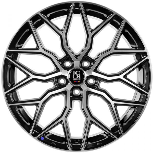 Комплект дисков KoKo Kuture SL507 (1274) R19*8.5 / 5*112/Черный глянец с полировкой