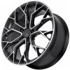 Литые диски Sakura Wheels YA5640-202 R19*8.5 / 5*112 Черный глянец с полировкой