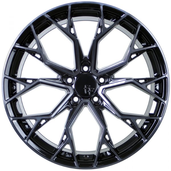 Литые диски Sakura Wheels YA5640-211 R19*9.5 / 5*112 Черный глянец с полировкой под тонированным лаком