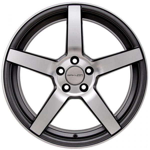 Комплект дисков Sakura Wheels 9140 (573) R17*7.5 / 5*114.3/Матовый ганметалл с полировкой