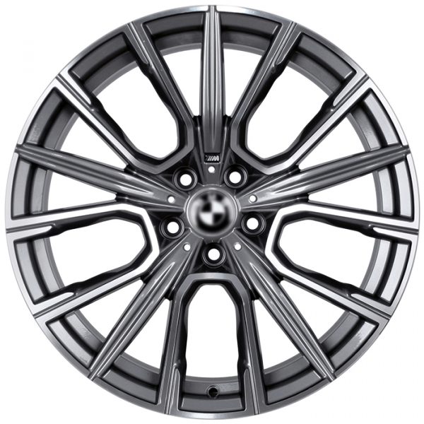 Литые диски FF QC1679-1328 R19*8.5 / 5*120 Ганметалл с полировкой