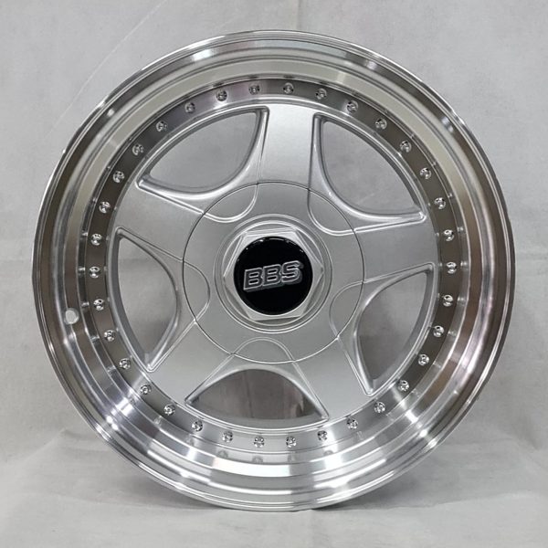 Комплект дисков BBS X2023 8.5x17/5x120/5x112 - 10.5x17 ET30 CV72.6 Silver Machined Lip