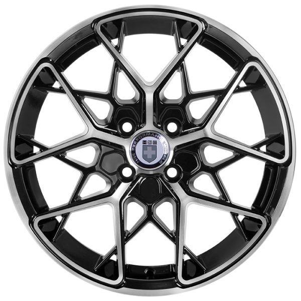 Литые диски Sakura Wheels YA8135-813 R16*7.0 / 4*100 Черный глянец с полировкой