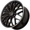 Литые диски Sakura Wheels YA5647-502 R19*8.5 / 5*114.3 Черный глянец с полированной полкой