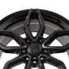 Литые диски Sakura Wheels YA3372-517 R19*8.5 / 5*114.3 Черный глянец с полировкой под тонированным лаком