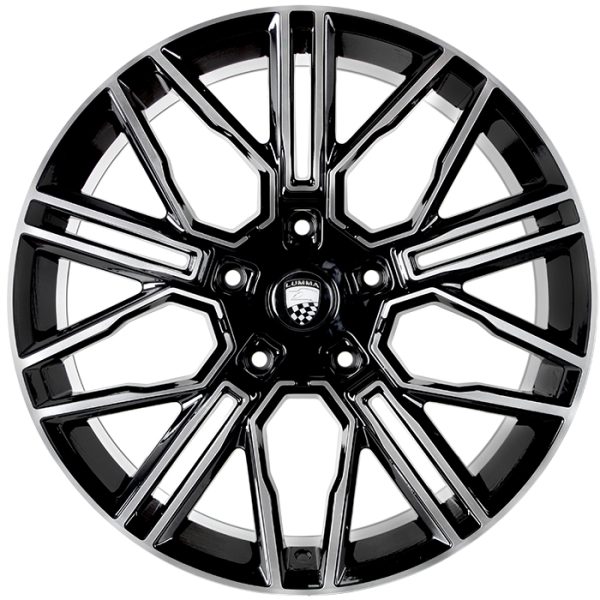 Литые диски Sakura Wheels YA9557B-327 R21*9.5 / 5*150 Черный глянец с полировкой
