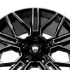 Литые диски Sakura Wheels YA9557B-327 R21*9.5 / 5*150 Черный глянец с полировкой