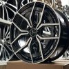 Комплект разношироких дисков Mercedes-ip-1583ab r19 8j/9j ET43/53 5*112 (ip-1583 Black Machine Face