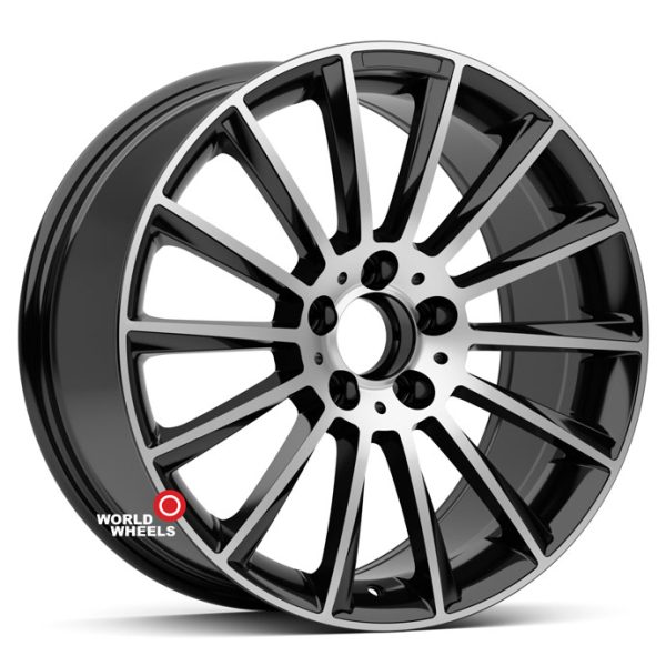 Комплект дисков KoKo Kuture-263 OEM R19/9.5*19/5x112 DIA66.6 ET45 Black Machined (BP)