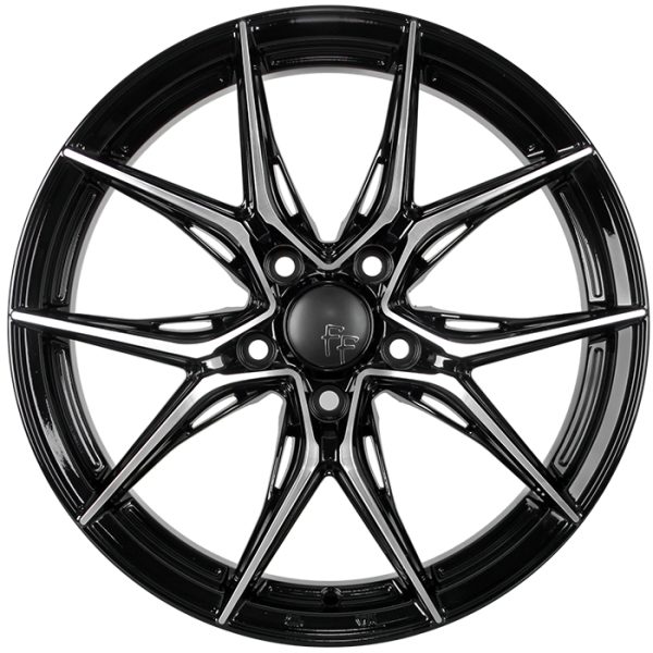 Литые диски Sakura Wheels YA3816-265 R17*7.5 / 5*100 Черный глянец с полировкой