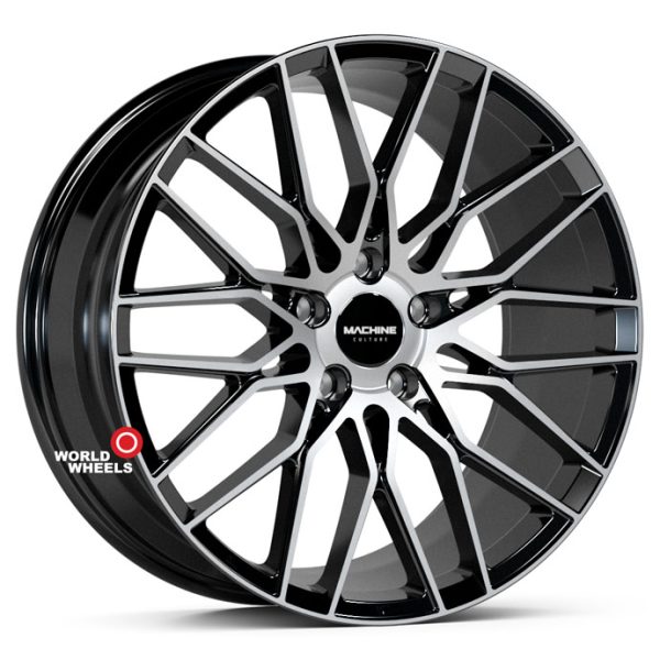 Комплект дисков Machine Culture-MC 304 R20/8.5*20/5x114.3 DIA67.1 ET35 Black Machined (BP)
