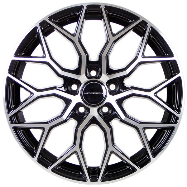 Литые диски Sakura Wheels YA9547-849 R17*6.5 / 5*108 Черный глянец с полировкой