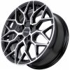 Литые диски Sakura Wheels 9547-128 R16*7.0 / 4*100 Черный глянец с полировкой