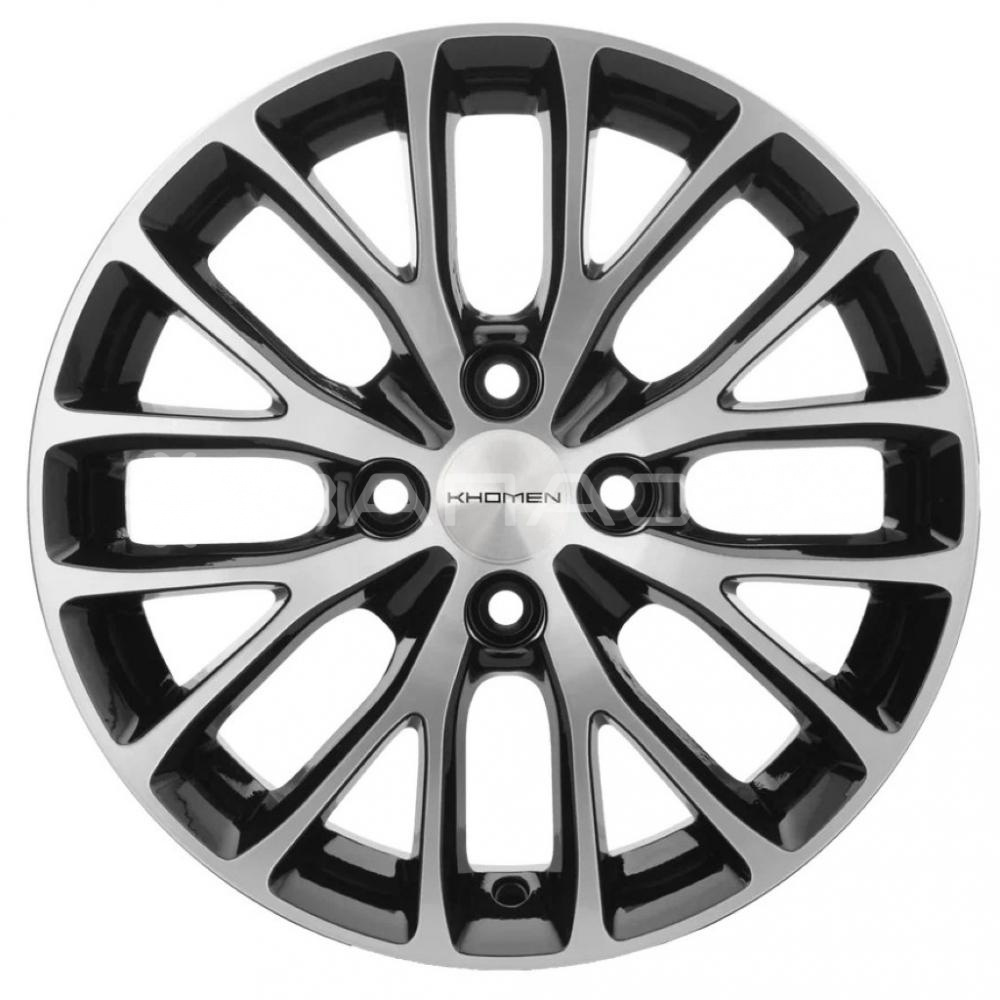 15 Khomen KHW1506 Rio I 6.0*15 4*100 ET48 D54.1 BLACK-FP KHW1506