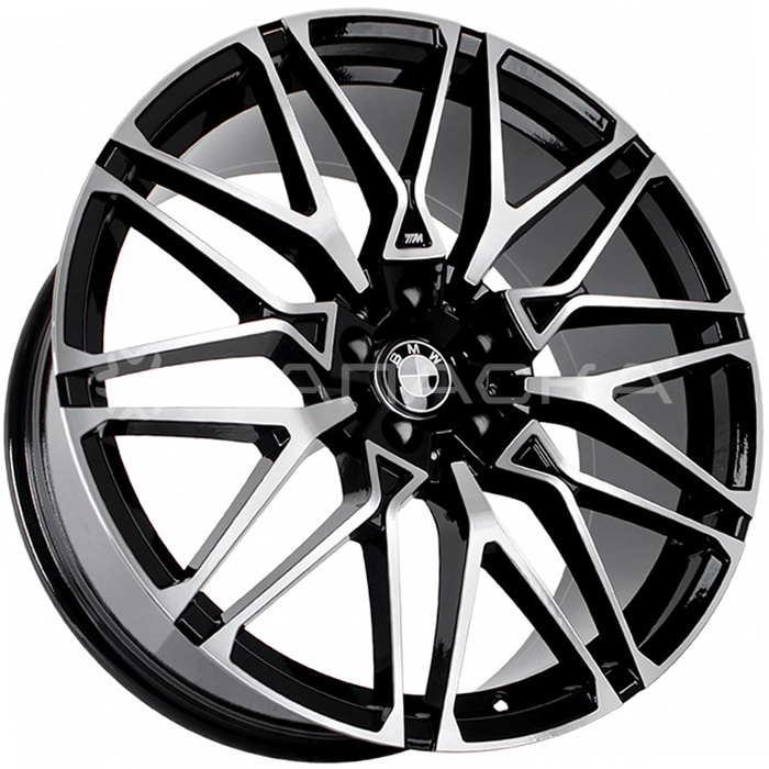 20 FF QC1548 10.5*20 5*112 ET40 D66.6 Black Polish QC1548