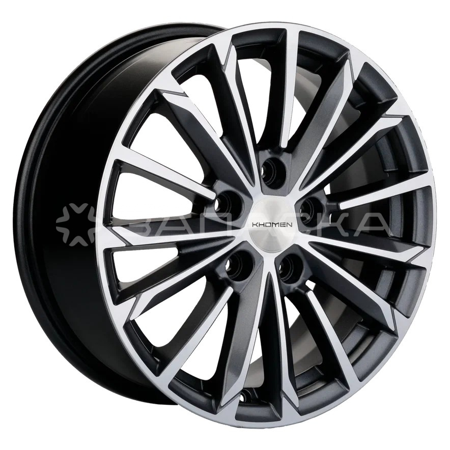 16 Khomen KHW1611 ZV Qashqai 6.5*16 5*114.3 ET40 D66.1 GRAY-FP KHW1611