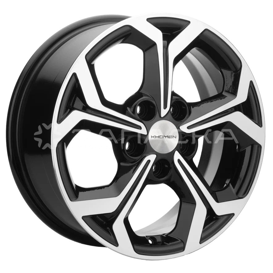 16 Khomen KHW1606 ZV Corolla 6.5*16 5*114.3 ET45 D60.1 BLACK-FP KHW1606