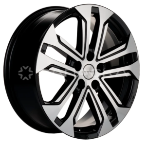 18 Khomen KHW1803 18 ZV Karoq 7.0*18 5*112 ET45 D57.1 BLACK-FP KHW1803