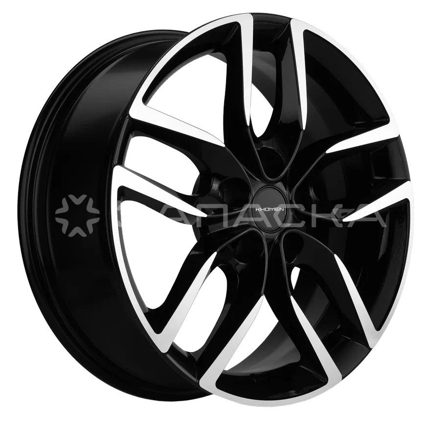 17 Khomen KHW1708 ZV Haval Jolion 6.5*17 5*114.3 ET37 D66.5 BLACK-FP KHW1708