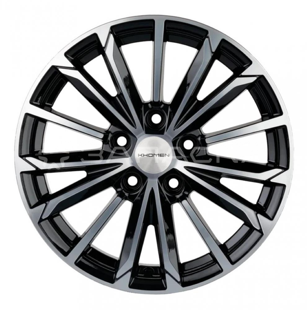 16 Khomen KHW1611 ZV Geely Coolray 6.5*16 5*114.3 ET45 D54.1 BLACK-FP KHW1611