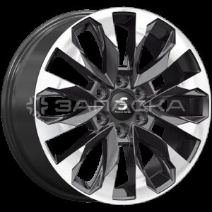 20 SKAD Premium Series КР007 Pajero Sport 8.0*20 6*139.7 ET38 D67.1 Diamond Black Gris КР007