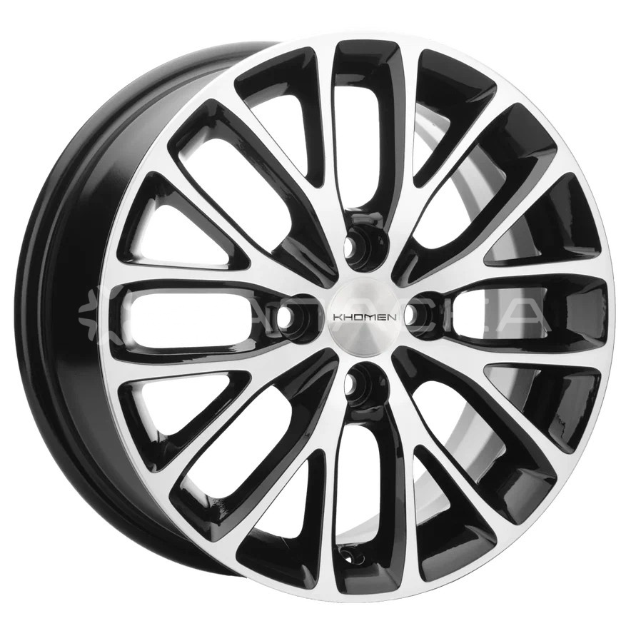 15 Khomen KHW1506 (Chevrolet Nexia) 6.0*15 4*10 ET45 D56.6 BLACK-FP KHW1506