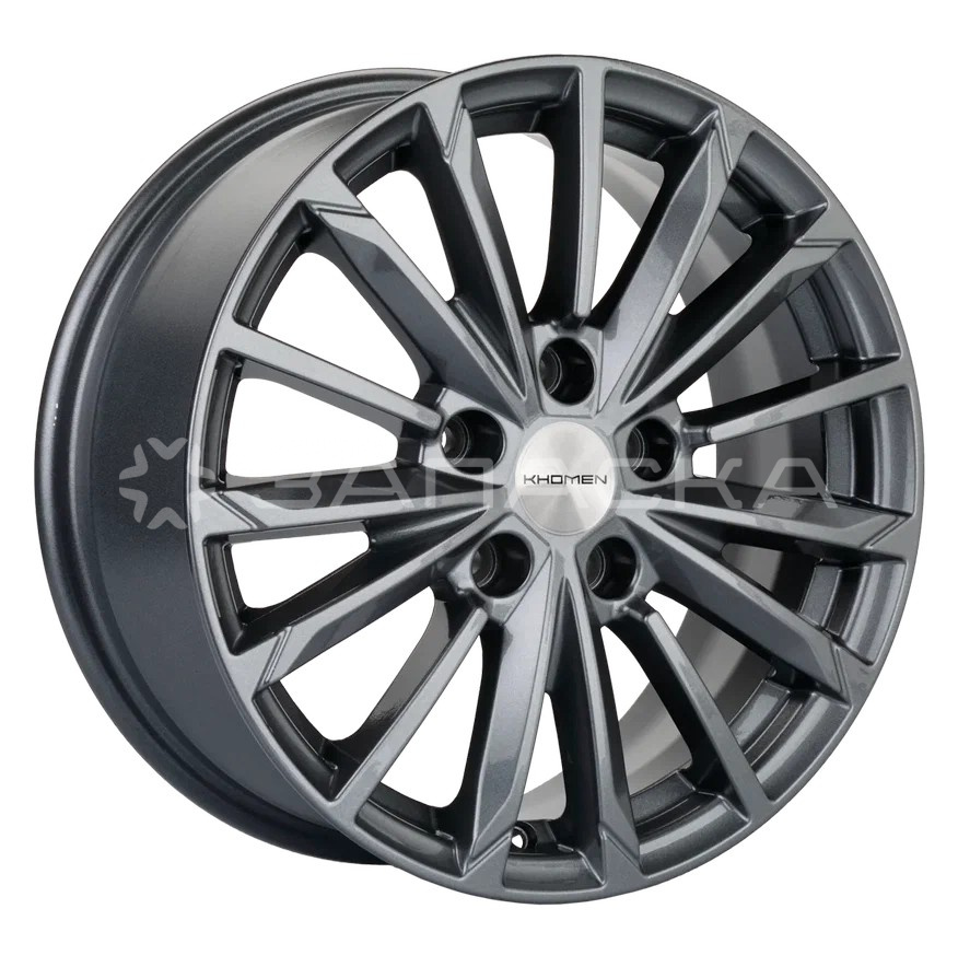 16 Khomen KHW1611 ZV Mazda 3/ix35 6.5*16 5*114.3 ET45 D67.1 GRAY KHW1611