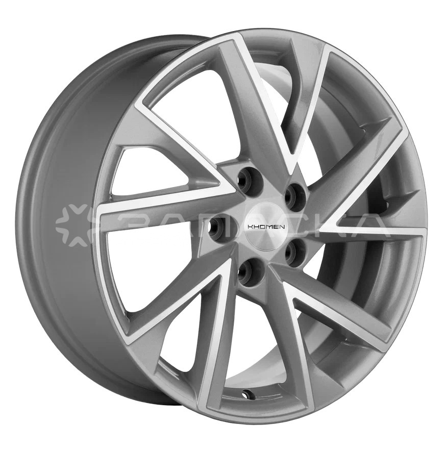 17 Khomen KHW1714 17 ZV Sportage 7.0*17 5*114.3 ET48.5 D67.1 F-SILVER-FP KHW1714