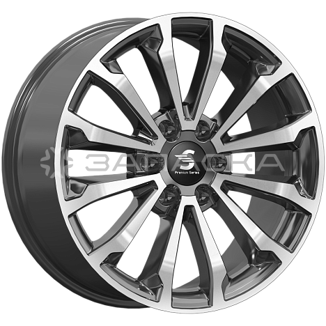 20 SKAD Premium Series КР006 TANK 500 8.5*20 6*139.7 ET33 D100.1 Diamond Black Gris КР006