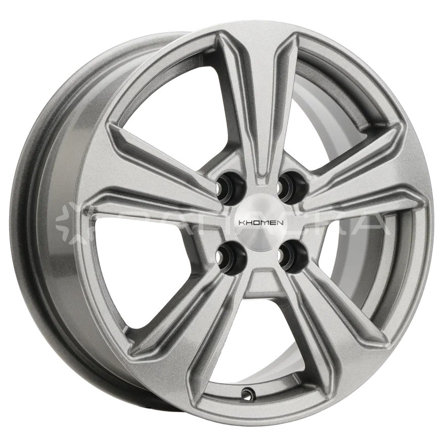 15 Khomen KHW1502 ZV Solano 6.0*15 4*100 ET45 D54.1 G-SILVER KHW1502
