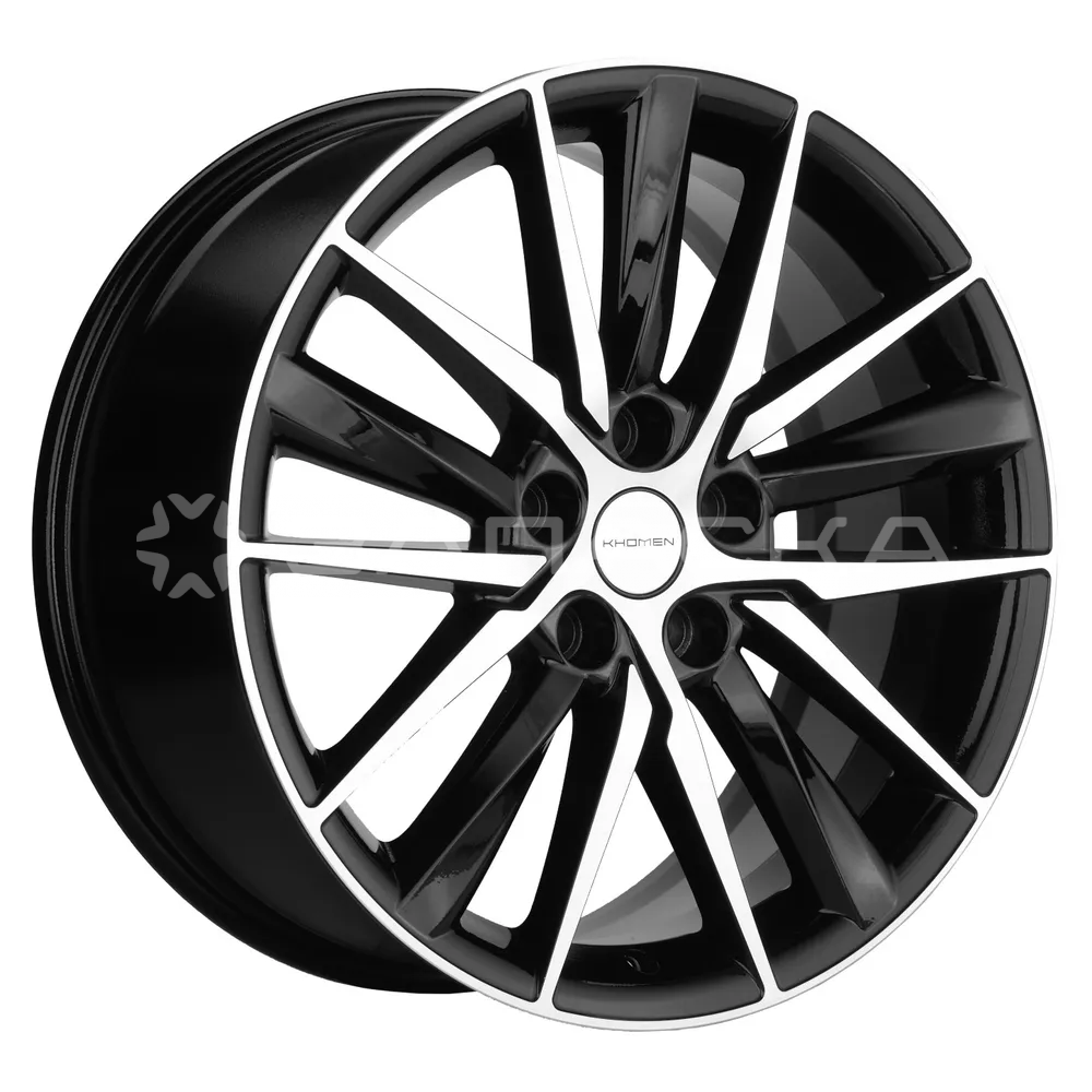 18 Khomen KHW1807 Camry NEW 8.0*18 5*114.3 ET50 D60.1 BLACK-FP KHW1807