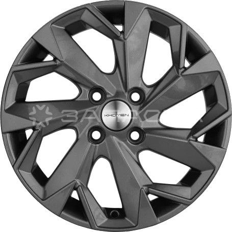 14 Khomen KHW1402 ZV Corolla/X-RAY/Logan 5.5*14 4*100 ET43 D60.1 GRAY KHW1402
