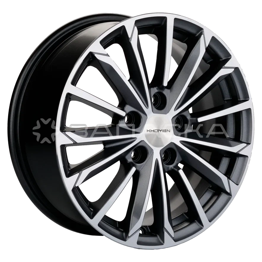 16 Khomen KHW1611 ZV Focus 6.5*16 5*108 ET50 D63.35 SILVER-FP KHW1611