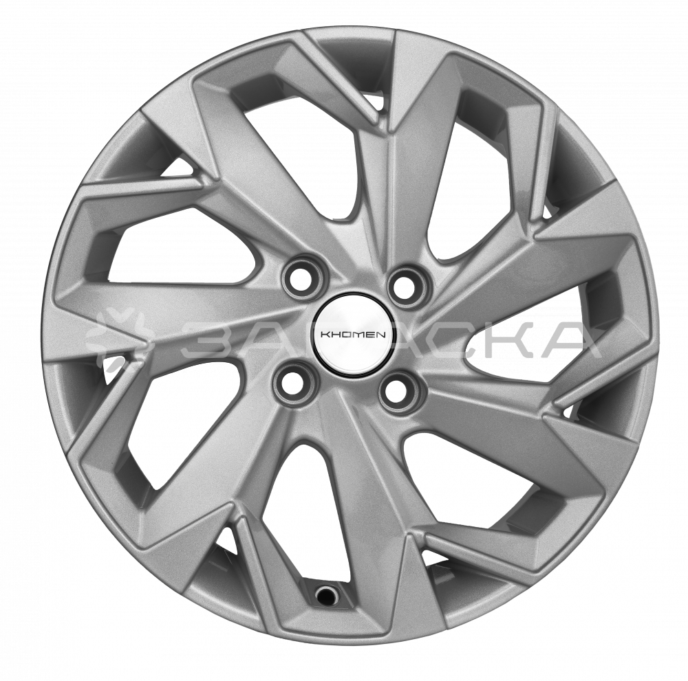 15 Khomen KHW1508 ZV KIA RIO 6.0*15 4*100 ET46 D54.1 F-SILVER KHW1508