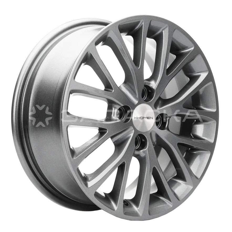 15 Khomen KHW1506 Rio II 6.0*15 4*100 ET46 D54.1 GRAY KHW1506