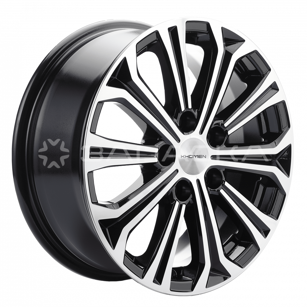 16 Khomen KHW1610 ZV Fluence 6.5*16 5*114.3 ET47 D66.1 BLACK-FP KHW1610