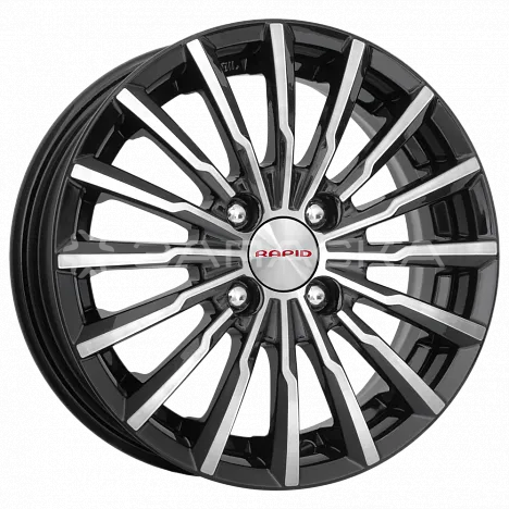 14 КиК Акцент 5.5*14 4*100 ET45 D56.6 алмаз черный Акцент