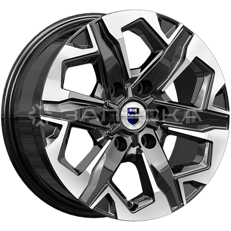 17 КиК Тейт 7.5*17 6*139.7 ET30 D106.1 алмаз черный Тейт