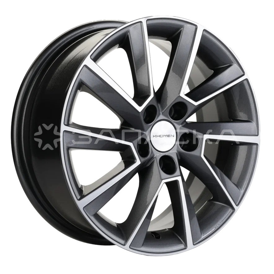 15 Khomen KHW1507 15 Polo 6.00*15 5*100 ET40 D57.1 GRAY-FP KHW1507