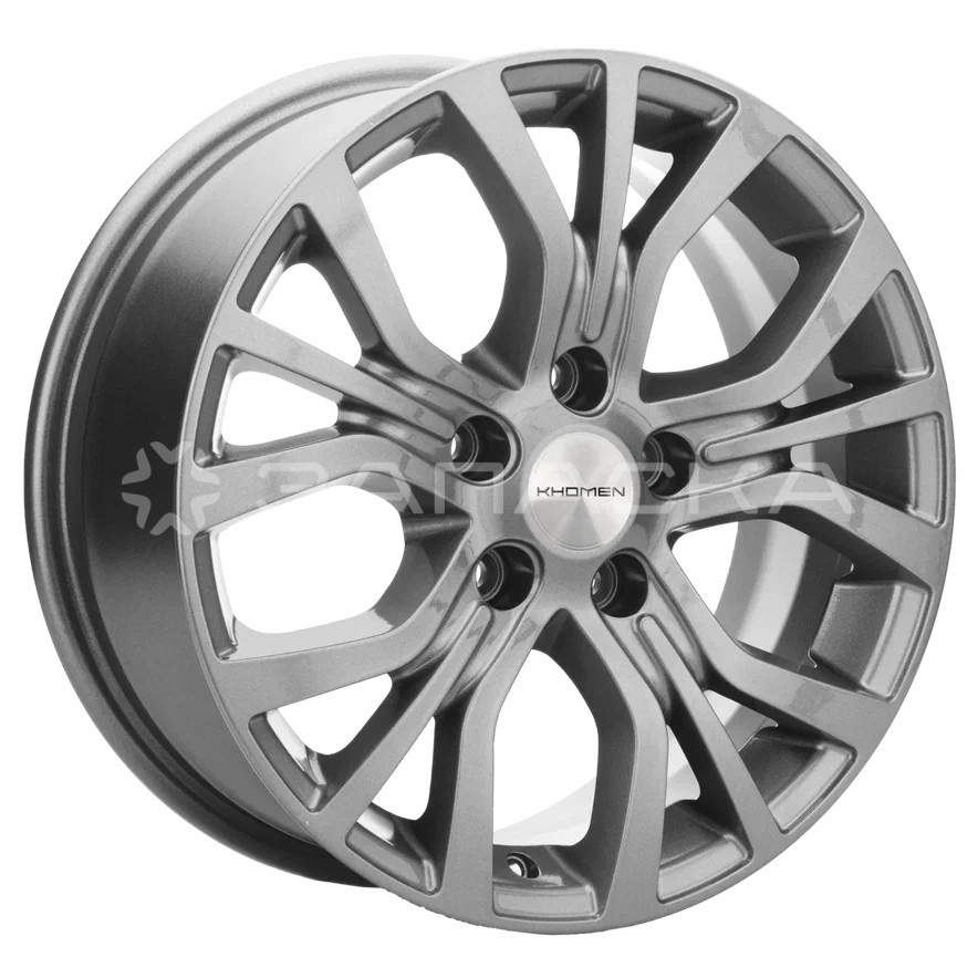 16 Khomen KHW1608 ZV Qashqai 6.5*16 5*114.3 ET40 D66.1 BLACK-FP KHW1608