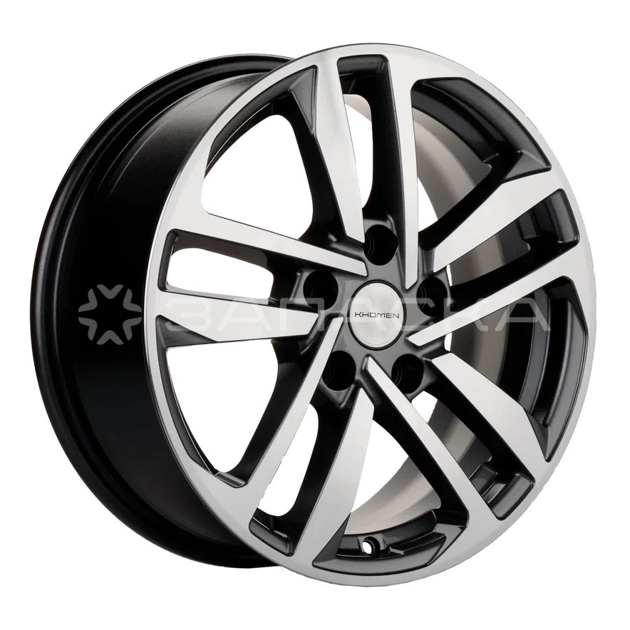 16 Khomen KHW1612 ZV 16 Polo 6.5*16 5*100 ET39 D57.1 GRAY-FP KHW1612